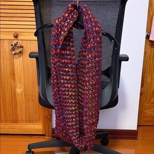Multicolor Knit Infinity Scarf